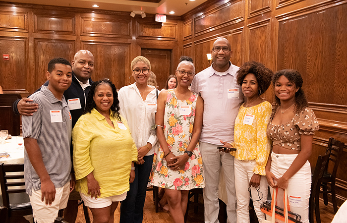 New SU families enjoying the send-off.